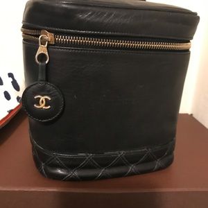 Chanel  cosmetic bag. 5inch wide.  7inch deep